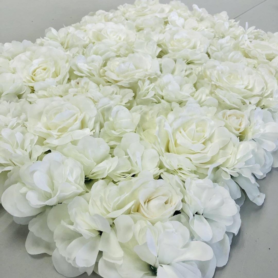 Wedding decoration used luxury artificial flower wall backdrop