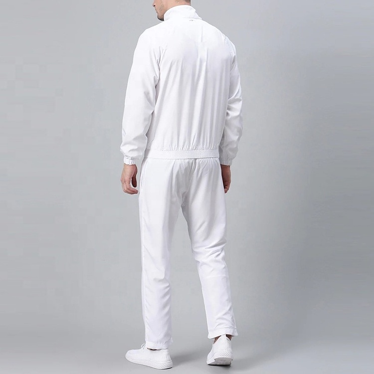 Wholesale custom logo unisex sweatsuits jogger sportswear nylon plain tracksuits for men