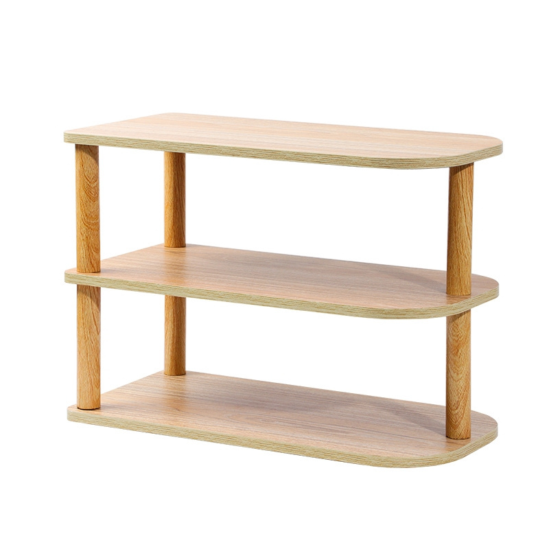 Simple Modern Household Bamboo Shoe Rack Fold and Stack Multiple Layers Display Shoe Shelf