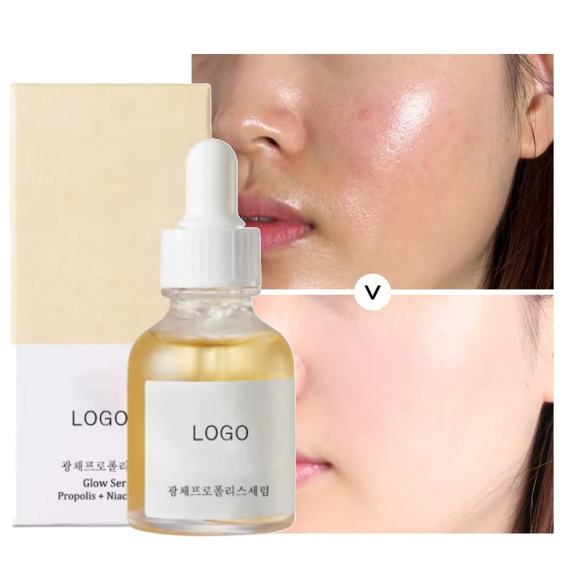 OEM Private Label Niacinamide 10% Glow Serum Anti-age Moisturizing Face Serum Skin Care Hyaluronic Acid Essence Liquid