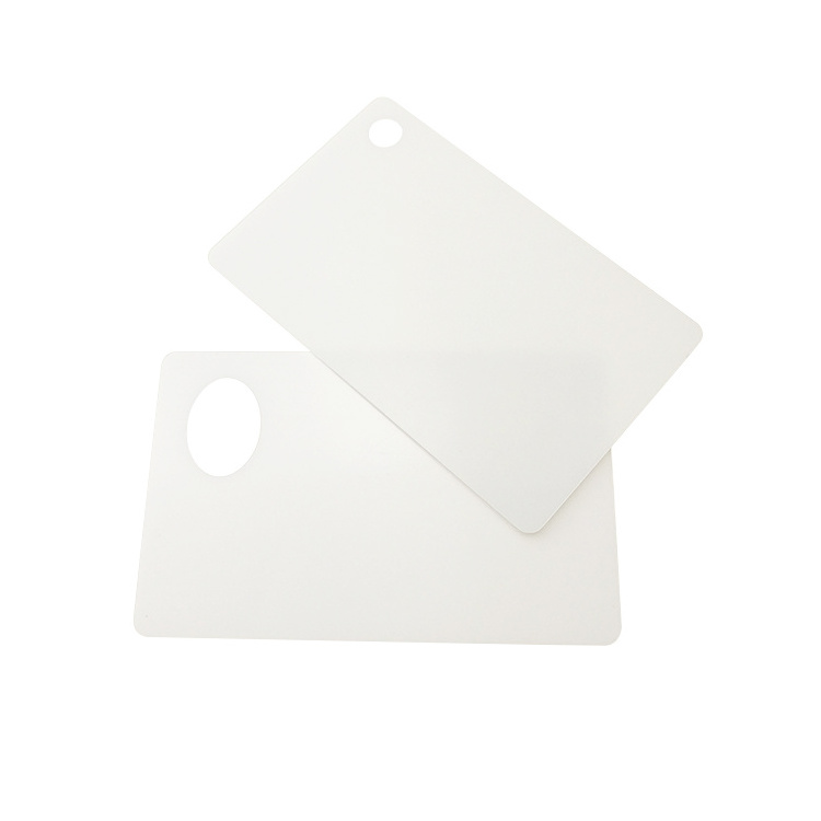 Custom eyelet card clear PVC Plastic Transparent Card with hole