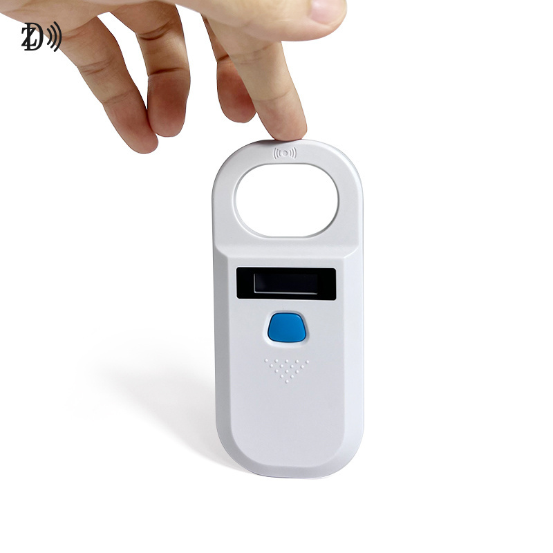 Portable RFID LF Reader NFC Customized 125KHz/134.2KHz Animal Glass Tag RFID Reader