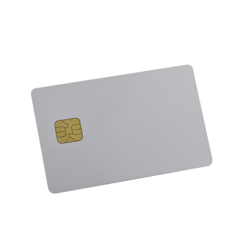 High quality Standard size Blank White FM4442 RFID Contact EMV Chip Card