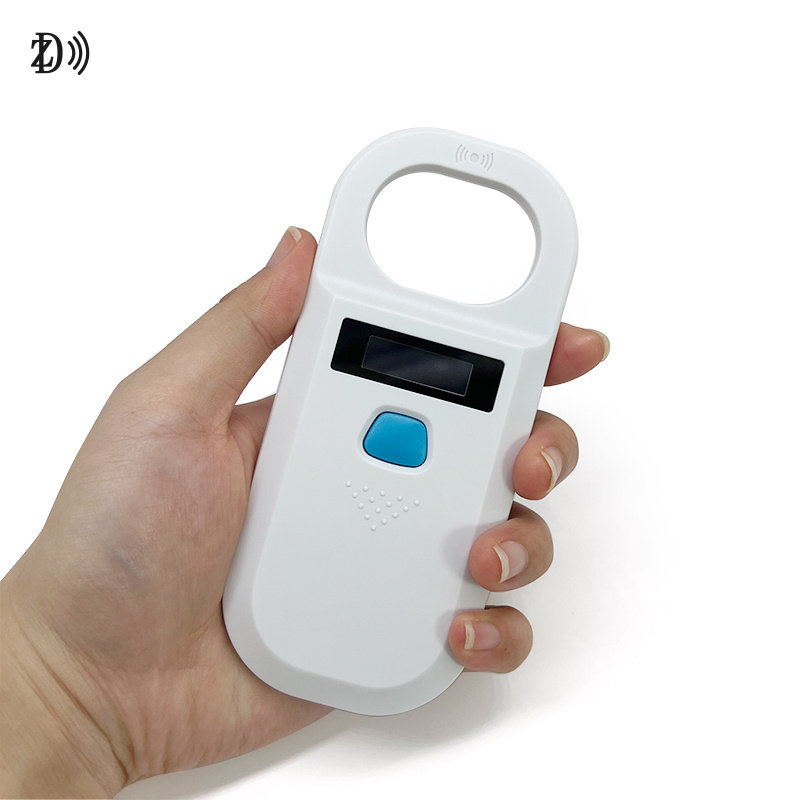 Portable RFID LF Reader NFC Customized 125KHz/134.2KHz Animal Glass Tag RFID Reader