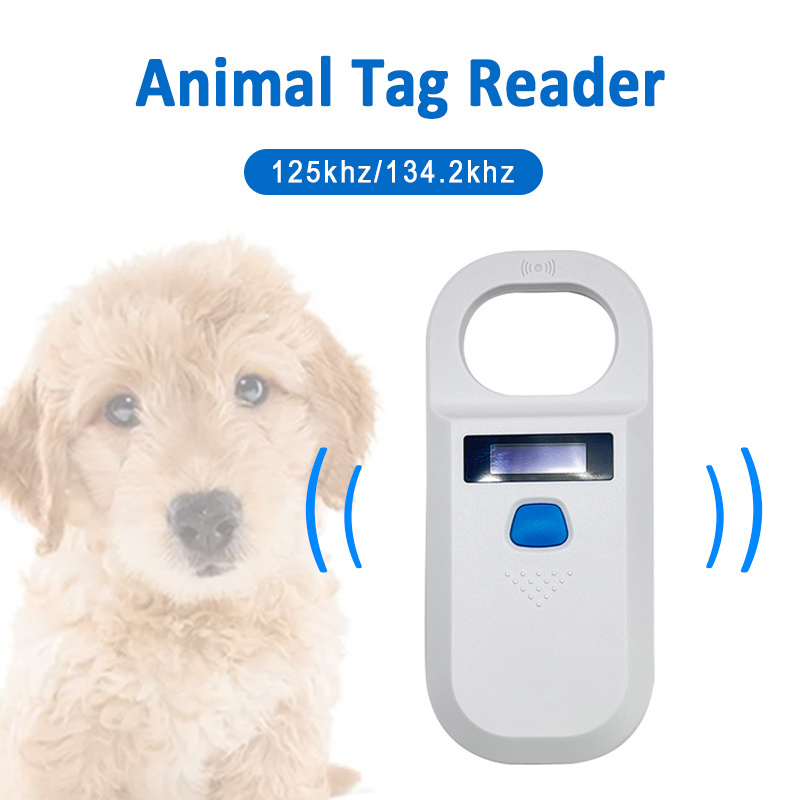 Portable RFID LF Reader NFC Customized 125KHz/134.2KHz Animal Glass Tag RFID Reader