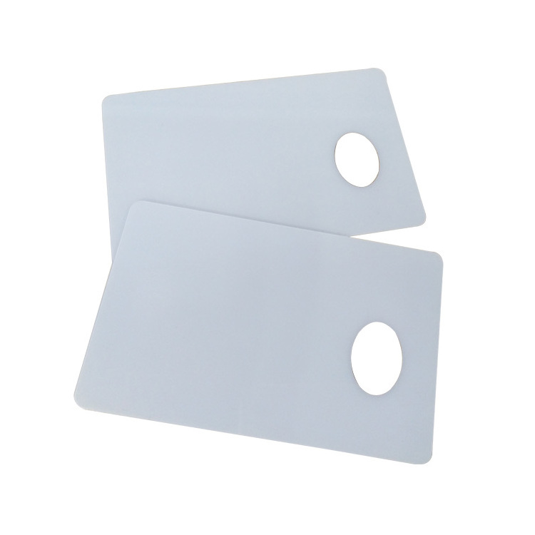 Custom eyelet card clear PVC Plastic Transparent Card with hole