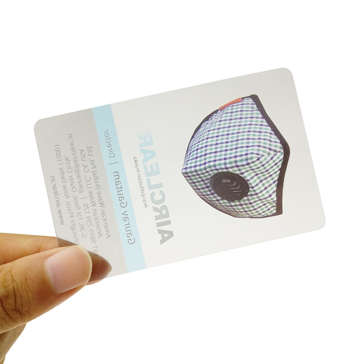 Custom eyelet card clear PVC Plastic Transparent Card with hole