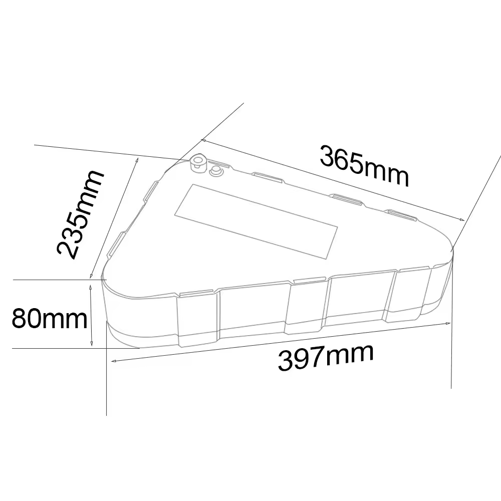 Customized Downtube Hailong 48V 52V 60V 72V 20Ah 24Ah  Lithium ion Pack Electric Bike Ebike Batteries bicycle Triangle battery