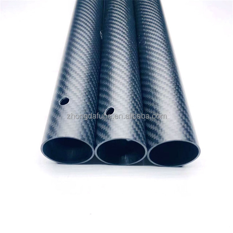 3K colorful carbon fiber tube CFRP color tube carbon fiber hollow pipe carbon fiber rectangular tube  factory