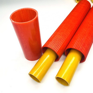 high strength fiberglass Frp pipe Pultruded Fiberglass Pole Glass Fiber Hollow Rod Frp Rectangular round Tube