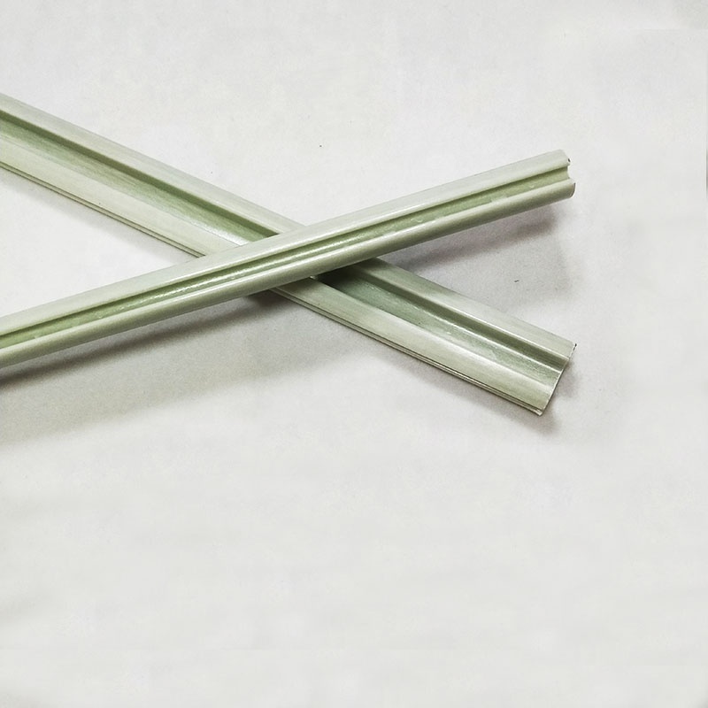 Factory Supply High Strength FRP Pultrusion Profile Fiberglass Rods flexible Curtain Rod frp channel