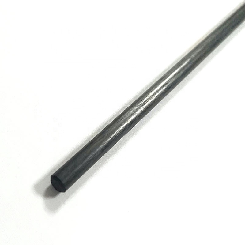 4mm 4.5mm 5mm 5.5mm 6mm Pultruded Carbon Fiber Solid Rods For Electric Olive Harvester Rakes