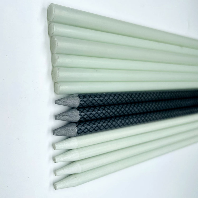 Wholesale High quality Colourful FRP  GRP Fiberglass Stakes Light weight Nursery Stake fibreglass rod