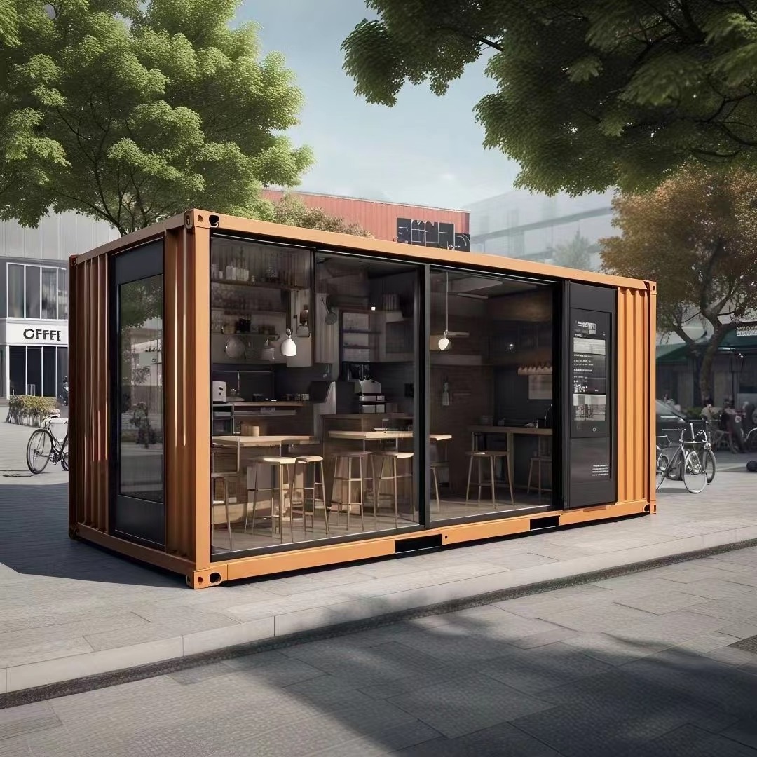 Mobile Coffee Shop Movable Shipping  Container Shops For Sale Bar Prefab Home Prefabricated Detachable Container House