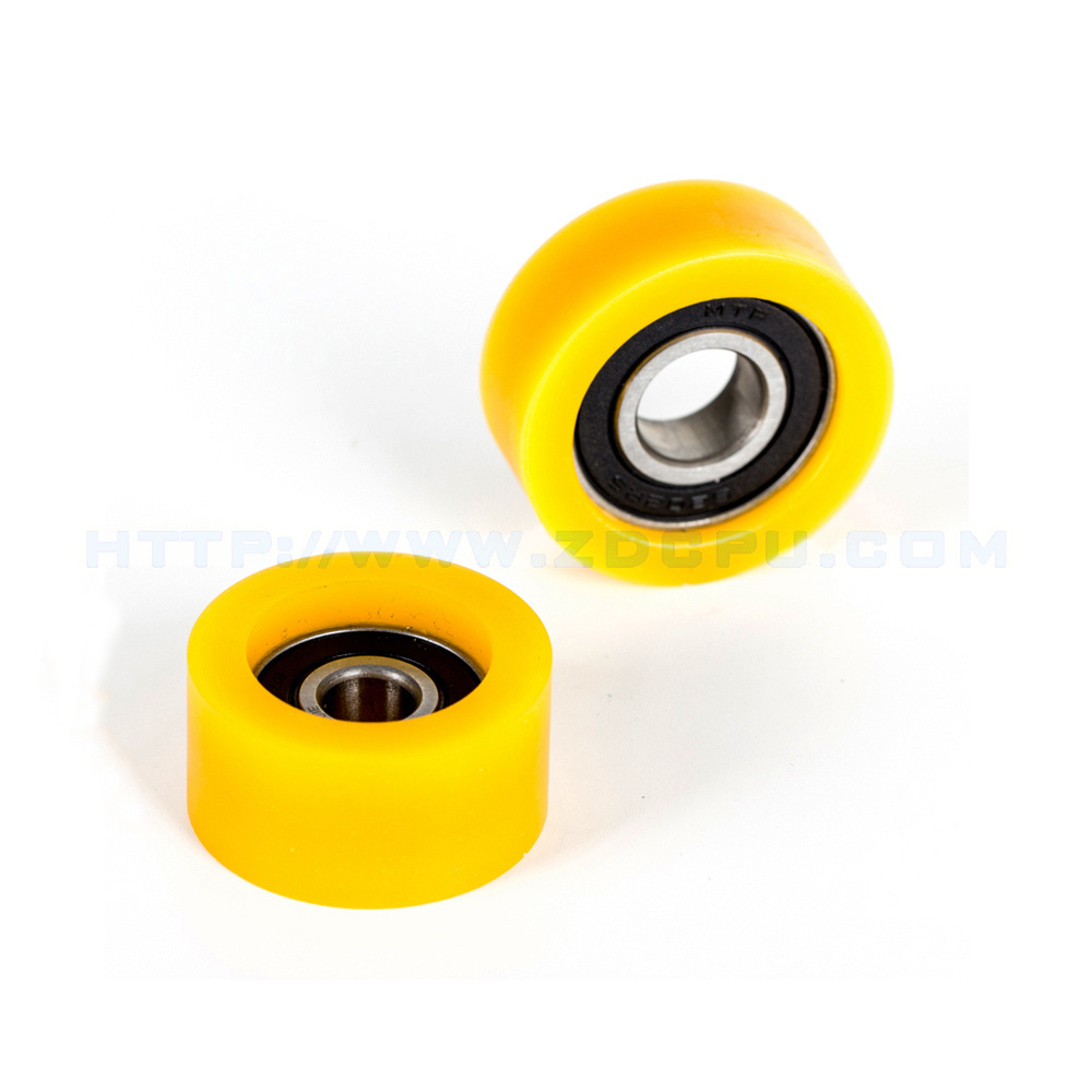 Best Seller Heavy Duty Molded Silicone Rubber Pu Polyurethane Wheel With Bearings