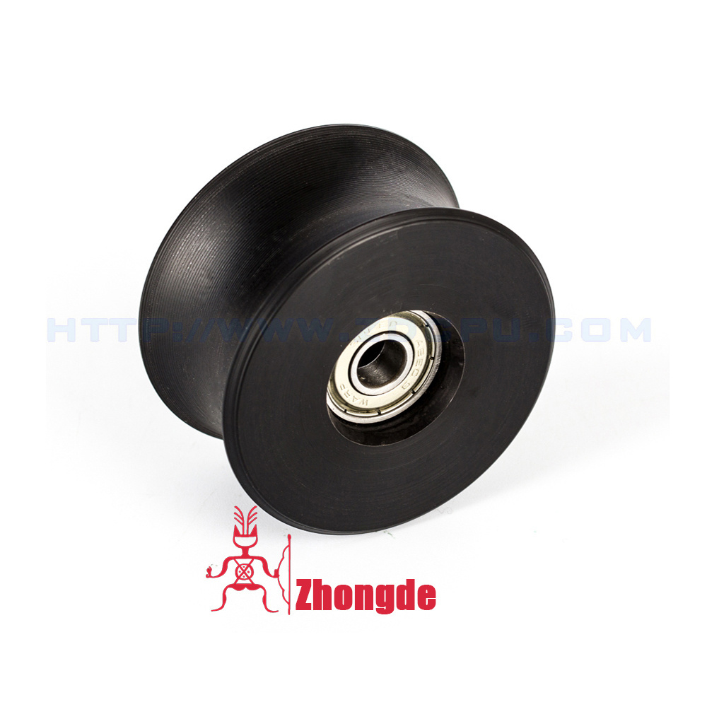 Manufacturer Custom Overmolding U Groove Polyamide Plastic Small Pulley Wheels For Rope