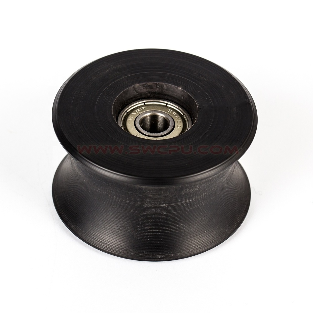 Manufacturer Custom Overmolding U Groove Polyamide Plastic Small Pulley Wheels For Rope