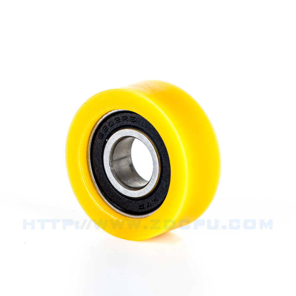 Best Seller Heavy Duty Molded Silicone Rubber Pu Polyurethane Wheel With Bearings