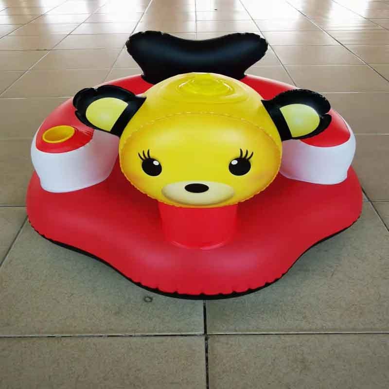 Infant Learning to Sit Toy Kids Bath Seat Bathing Sofa in Bathroom Inflatable Baby Chair