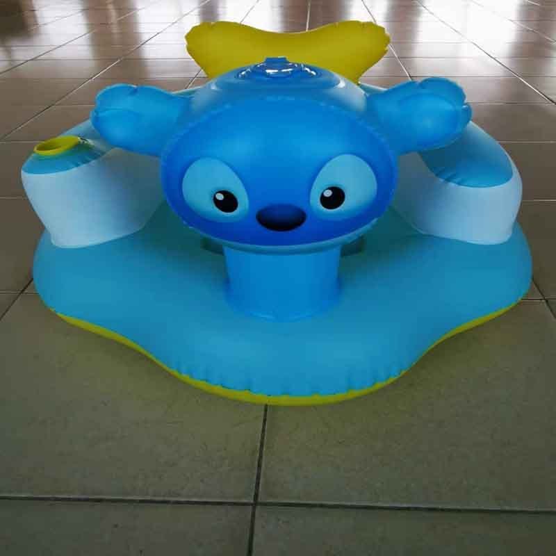 Infant Learning to Sit Toy Kids Bath Seat Bathing Sofa in Bathroom Inflatable Baby Chair