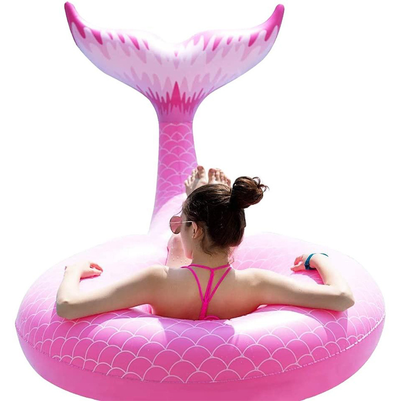 Large PVC Pool Float Life Float Ring and Inflatable Seat Convenient Swimming Ring