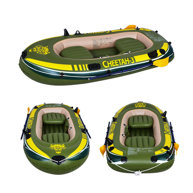 inflatable rubber raft PVC inflatable  boat three person boat inflatable drifting boat assault canoe