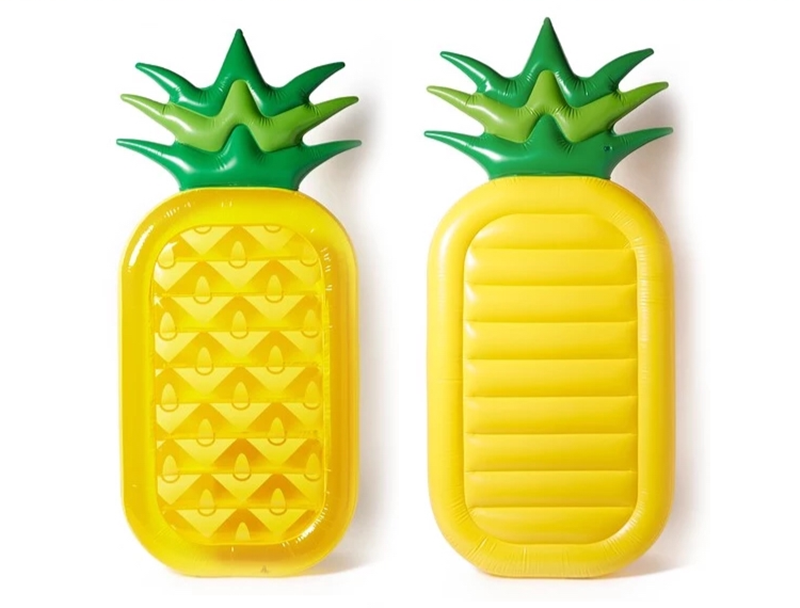 adult summer inflatable pineapple mattress outdoor swimming water floating mat Pineapple Pool Float