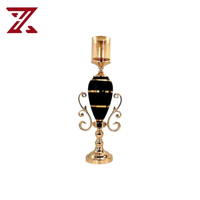 Wholesale tapered candle stick holder with glass home decoration tea light votive candle holders