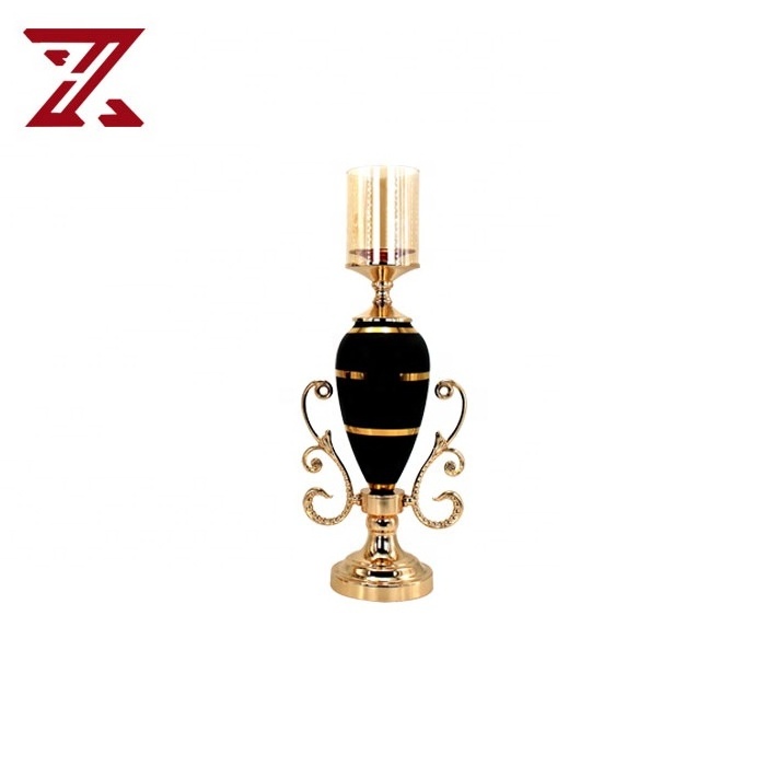 Wholesale tapered candle stick holder with glass home decoration tea light votive candle holders