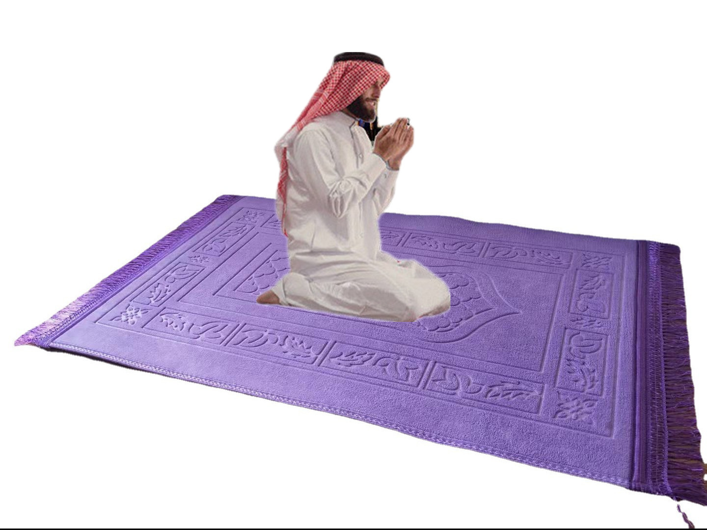 The Fine Quality Memory Foam Padded Cheap Wholesale Portable Islamic Prayer Mat tapis de priere islam