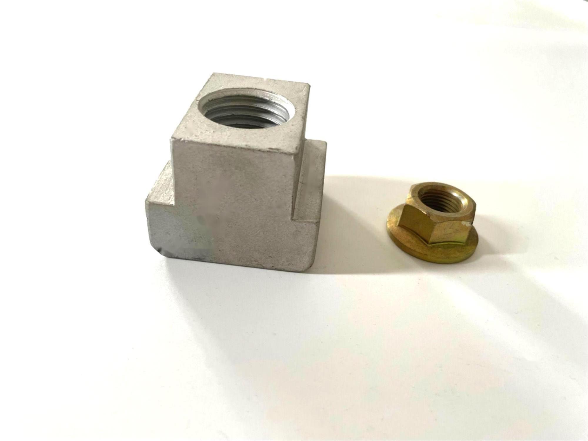 Chinese Factory Direct Sale Sliding Block T Nut Steel Dacromet Hex Flange Nut T slot Nut