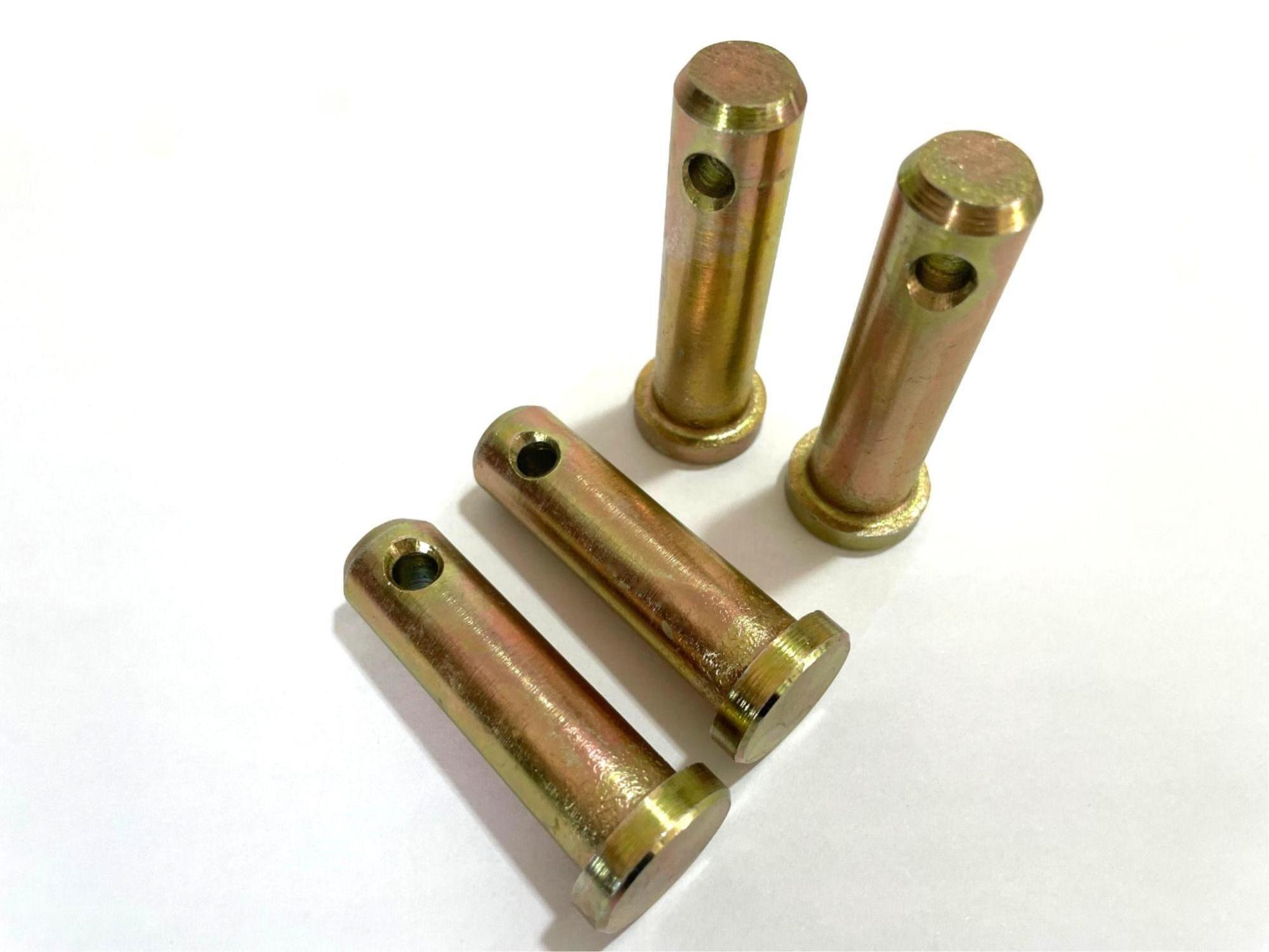 DIN1444 Gr8.8 10.9 12.9 Yellow Zinc Plate Flat head hole bolt cotter pin bolt Clevis Pins with Head and Hole