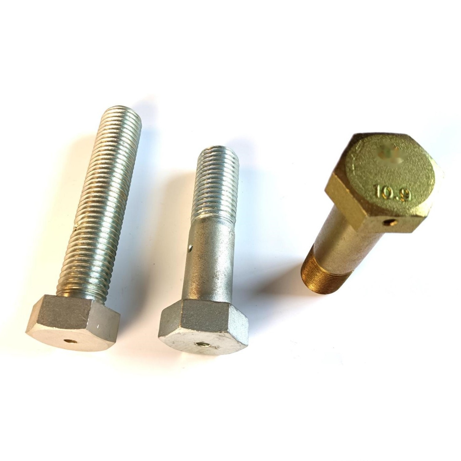 Wholesale Price Custom Size Surface Zinc Plated Finish Screw Hex Head Bolt With Cotter Pin Hole