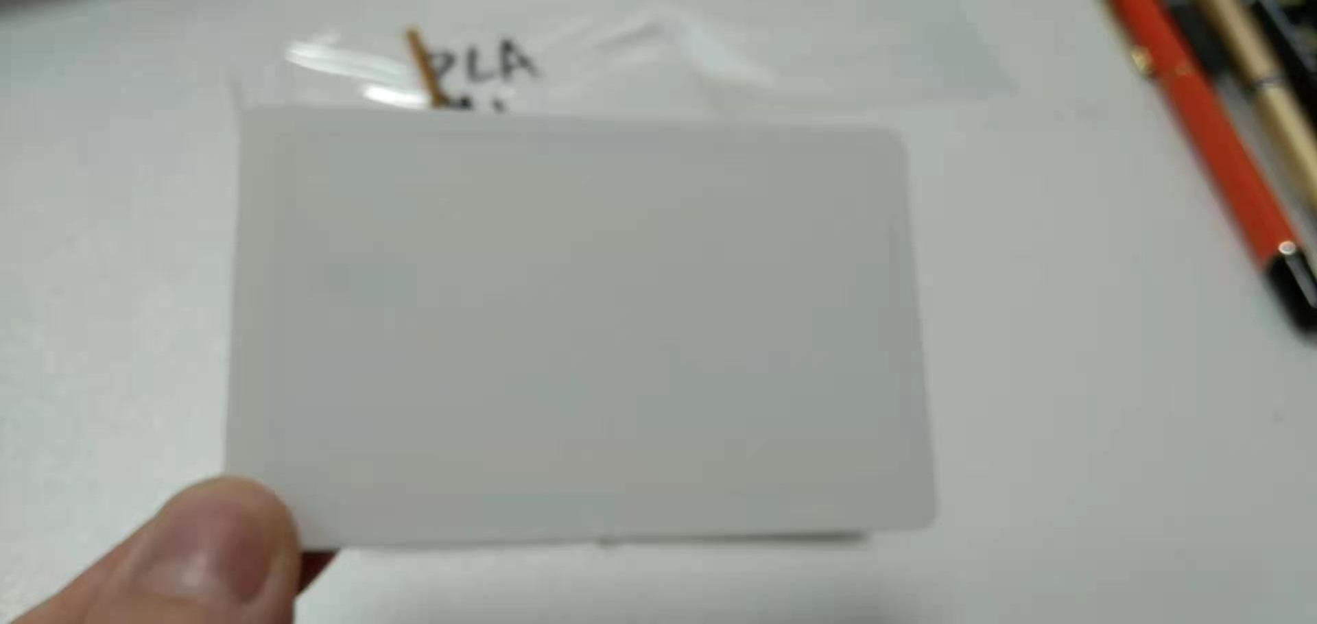 Eco-friendly PLA High Quality  wholesale  Blank White Card with contact IC chip for ATM Factory custom Printing