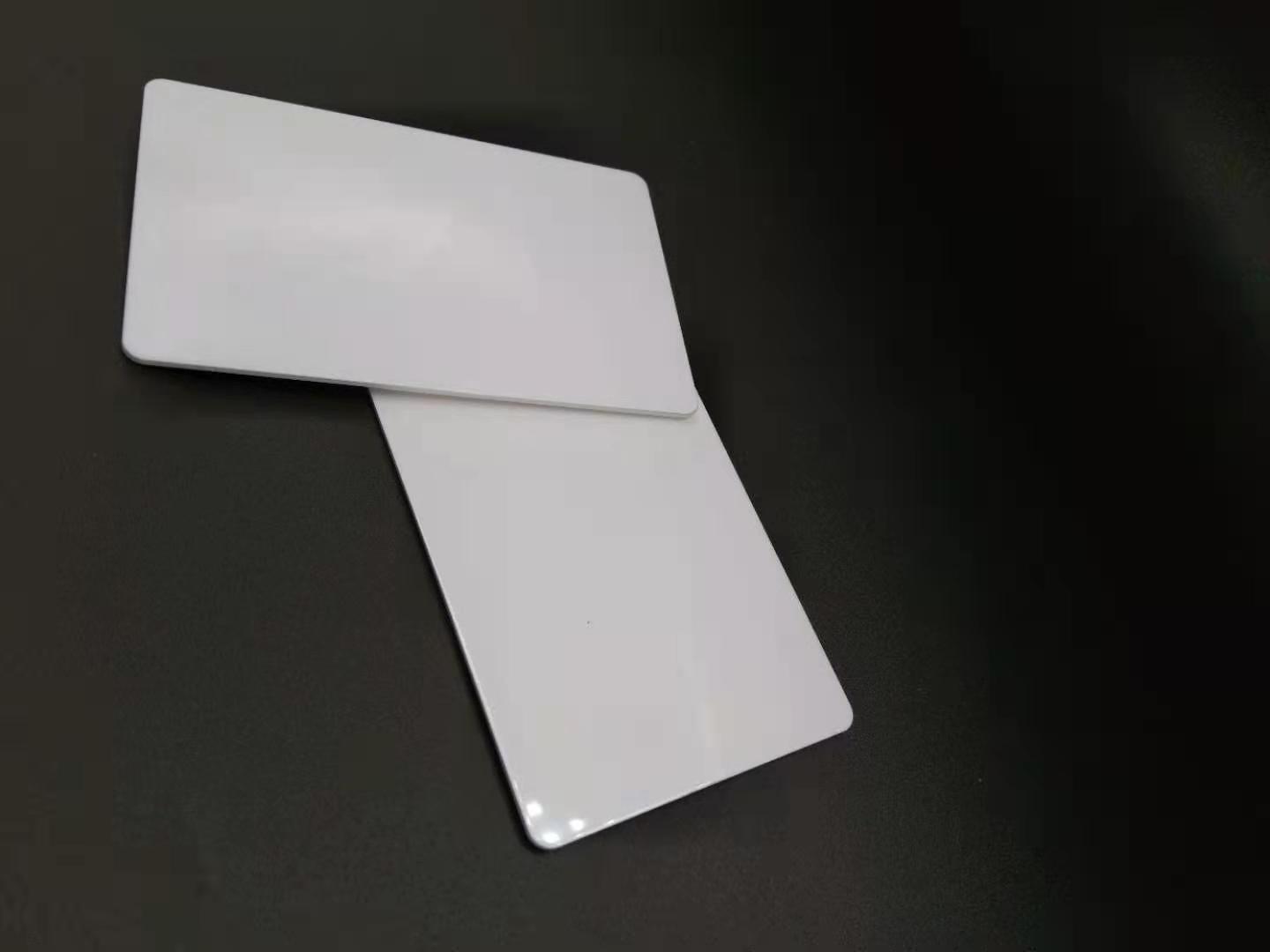 Eco-friendly PLA High Quality  wholesale  Blank White Card with contact IC chip for ATM Factory custom Printing