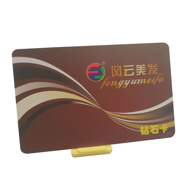 Factory low price Printable Golden Plastic VIP card loyalty Membership Card With Magnetic Strip business card