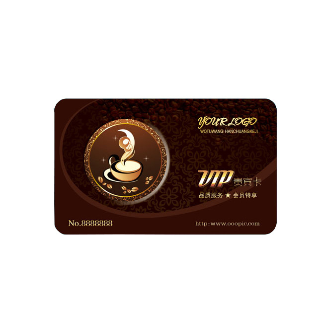 CR80 PVC Plastic Membership Card Gift card VIP Loyalty Card with embossed number