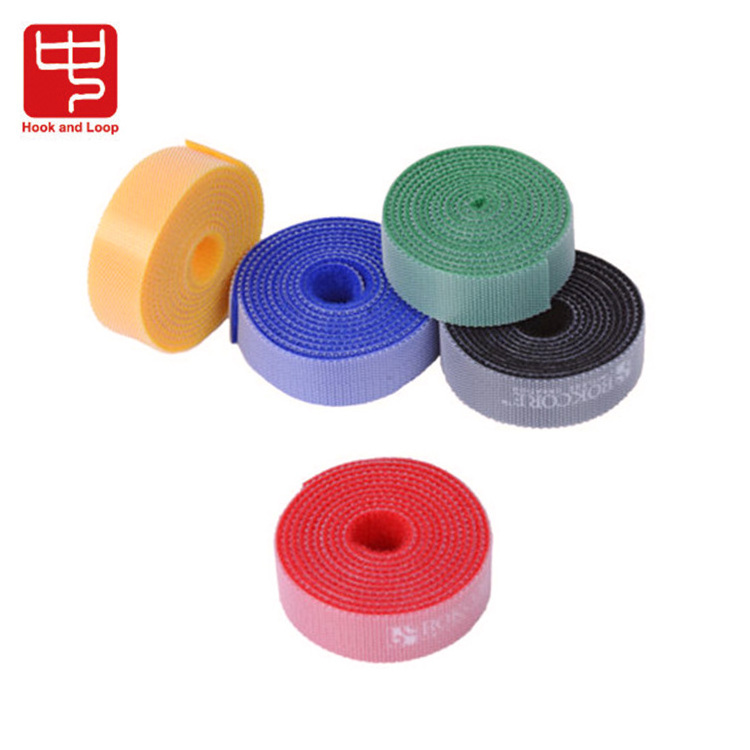 Automatic lock hook and loop fastener tape with custom logo