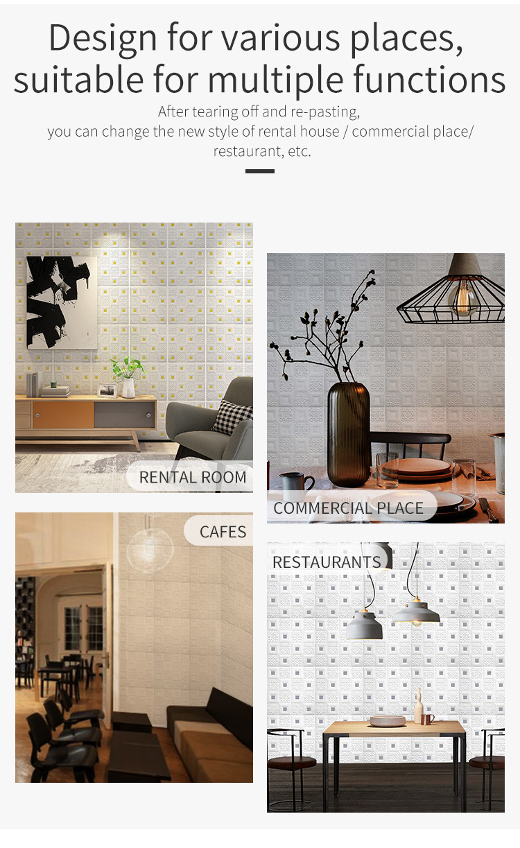 Wholesale Customized Good Quality PE Wall Panel 3d Brick Wallpaper 3d PE Foam Wall Sticker pvc wallpaper 3d wallpaper