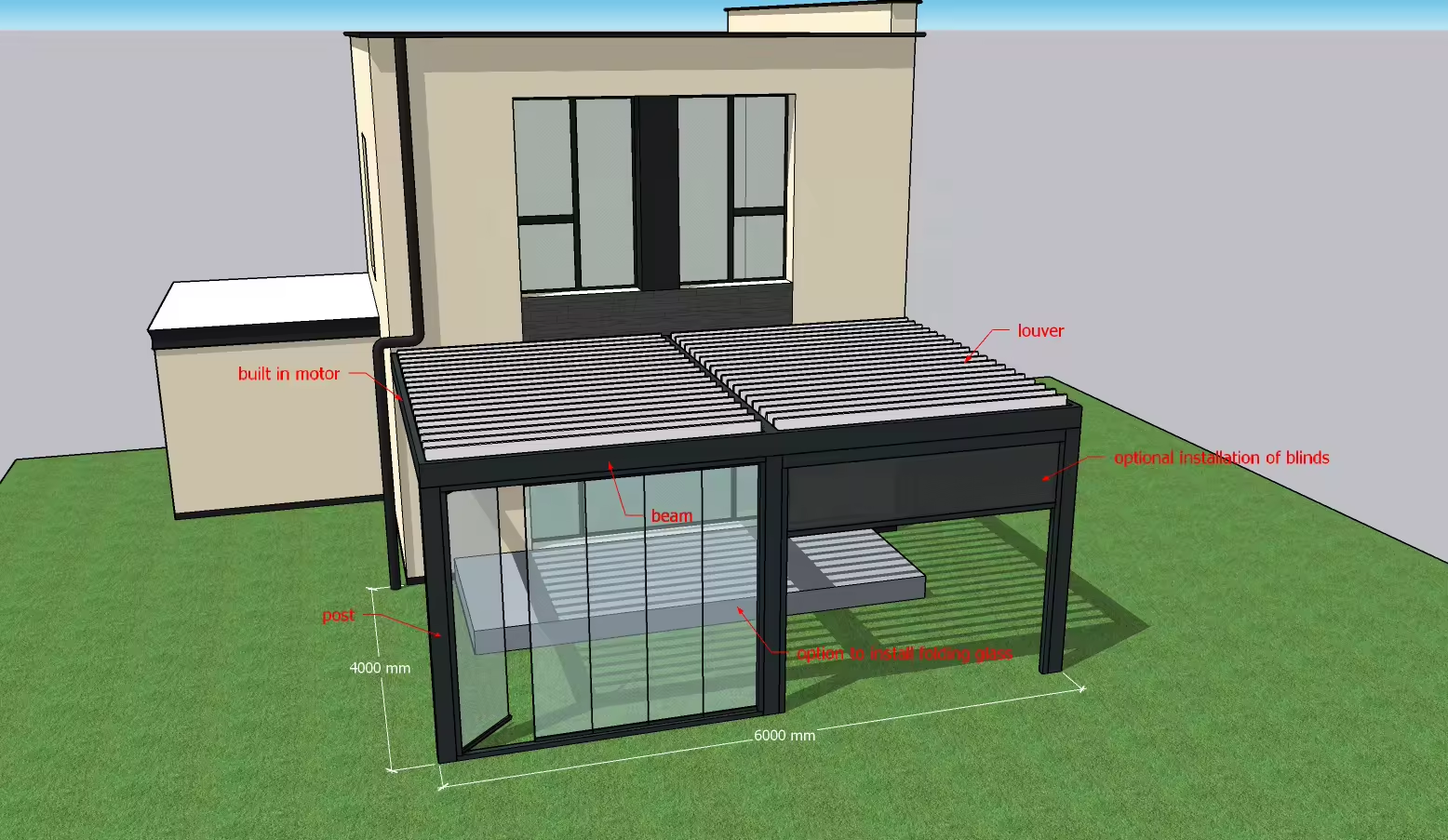 custom modern pergola lightswaterproof aluminium outdoor canopy gazebo louvered pergola