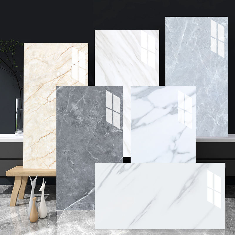 Marble Tile Self Adhesive PVC Wall Sticker peel and stick backsplash wall tile mosaic sticker bathroom wall tiles