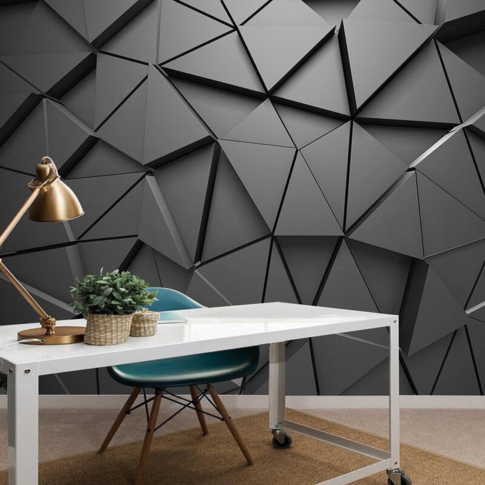 triangle wall paper peel and stick wallpaper 3d removeable wallpaper panel home decoration modern wallpaper rolls