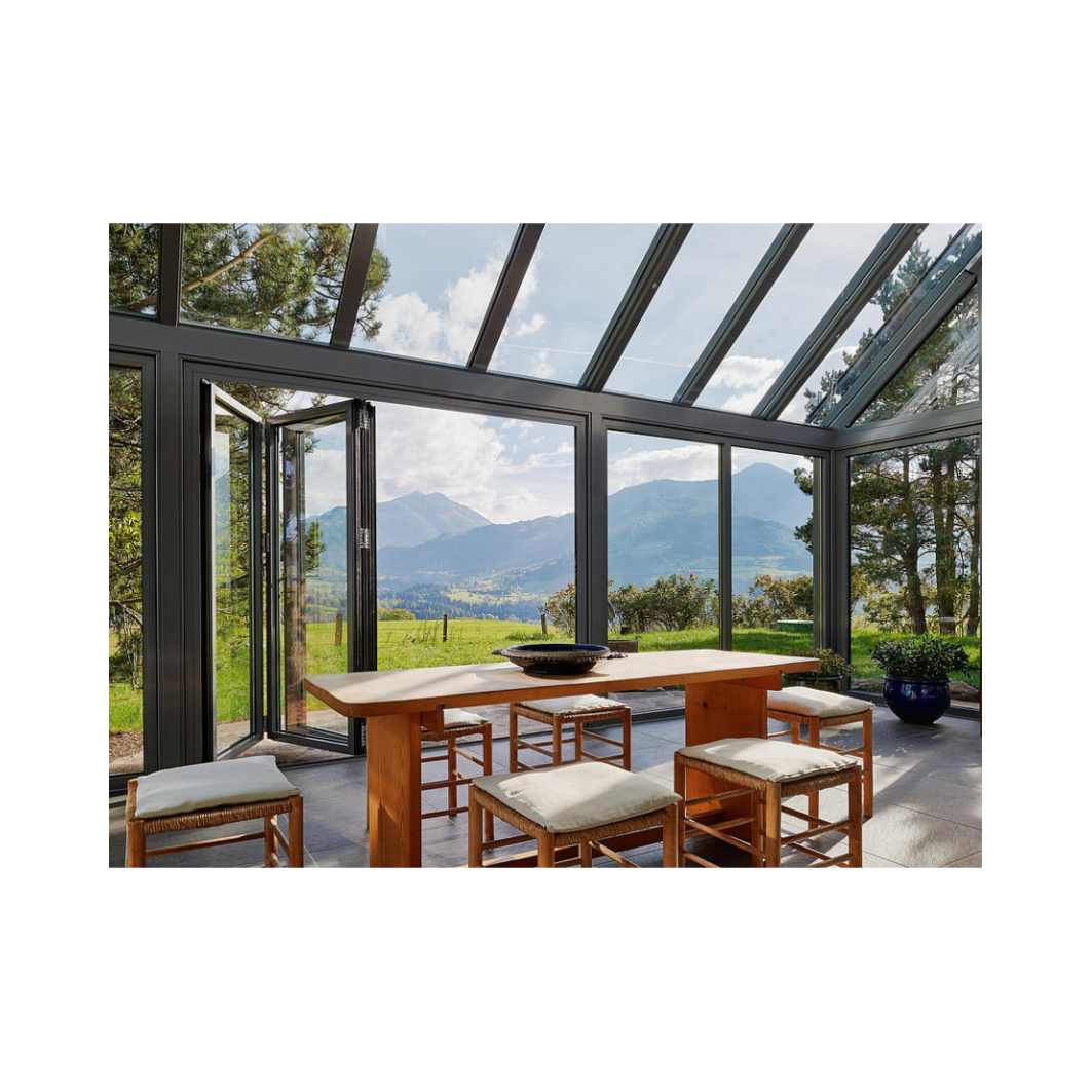 Module Sun Room Modular prefab sunroom greenhouse glass house aluminium outdoor winter ...