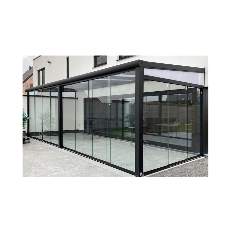 Garden Glass House Orangerie Greenhouse Solarium Conservatory Prefab Free Standing Sunroom