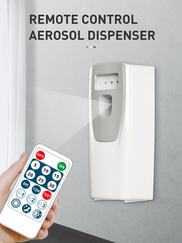 OEM Wall mounted mini room deodorizer machines automatic spray perfume aerosol dispenser for air fragrance Remote control