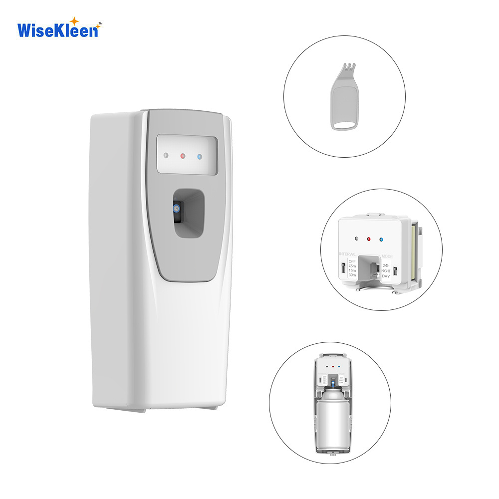 OEM Wall mounted mini room deodorizer machines automatic spray perfume aerosol dispenser for air fragrance LED Factory PriceQ