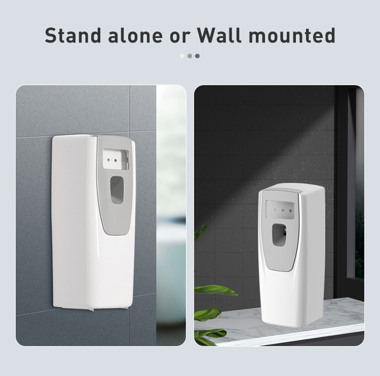 OEM Wall mounted mini room deodorizer machines automatic spray perfume aerosol dispenser for air fragrance Remote control