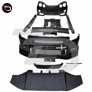 High Quality Front Bumper Rear Bumper Side Skirt Trunk Wing Base Board Nismo Style Body Kit For GTR R35