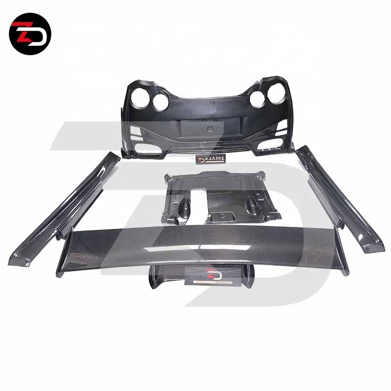 High Quality Front Bumper Rear Bumper Side Skirt Trunk Wing Base Board Nismo Style Body Kit For GTR R35