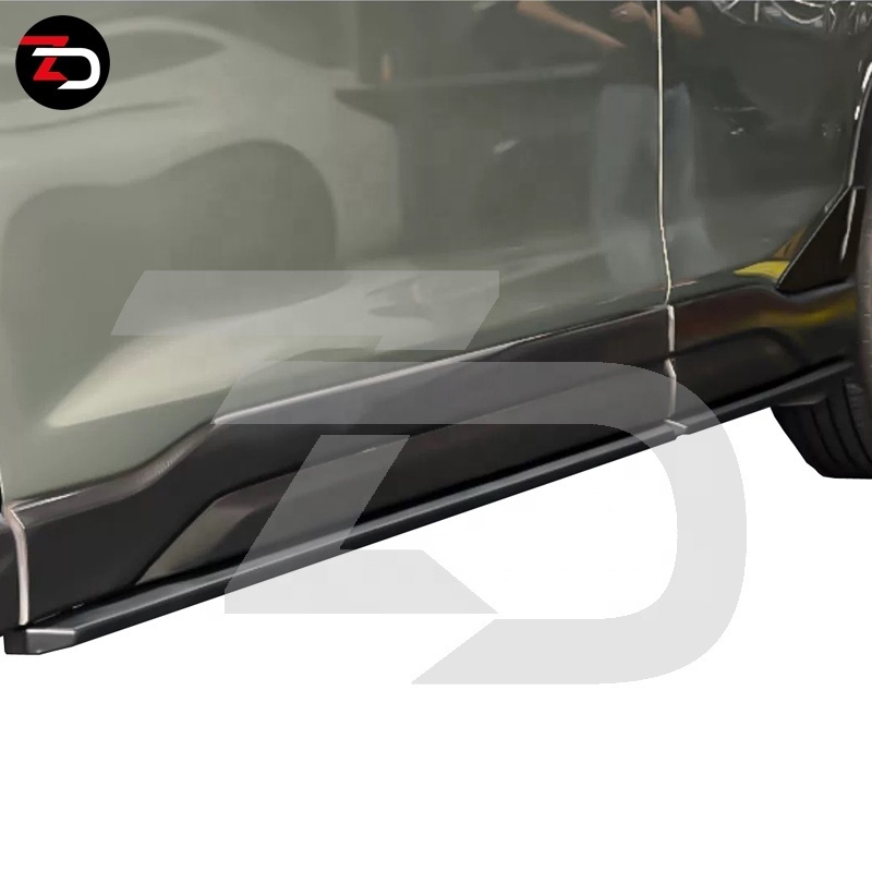 Newest STI Style Body Kit Front Chin Front Bumper Canards Side Skirt Lips Rear Bumper Wrapper For Forester SJK 2019-2022